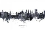 Budapest Hungary Skyline Poster och Canvastavla