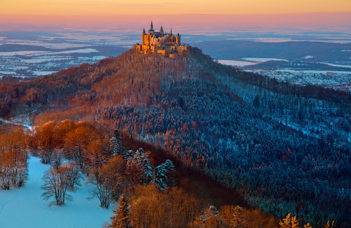 Hohenzollern in  Winter mood Poster och Canvastavla