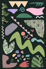 At the Villa Colors and Shapes Poster och Canvastavla