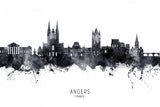 Angers France Skyline Poster och Canvastavla