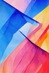 Nature Inspired Abstract Watercolor  (Day 72) Poster och Canvastavla