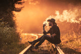 waiting for the train Poster och Canvastavla
