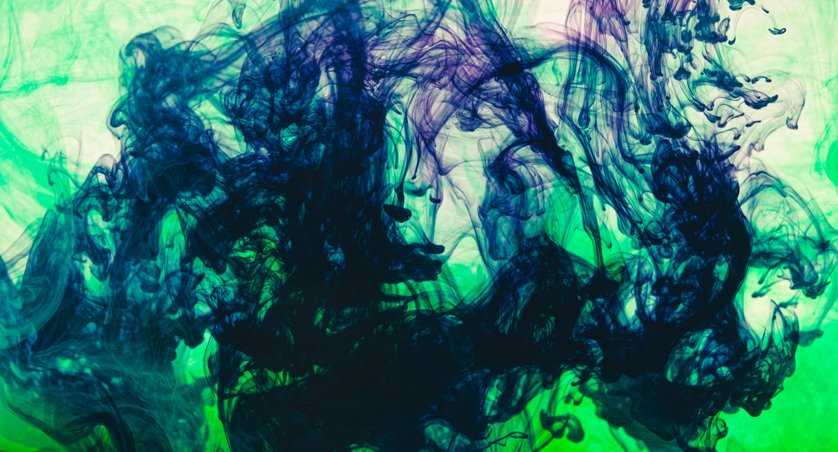 Acrylic colors and ink in water Poster och Canvastavla