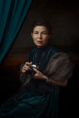 Lady with camera Poster och Canvastavla