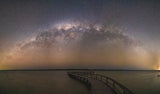 Lake Cliffton during night Poster och Canvastavla
