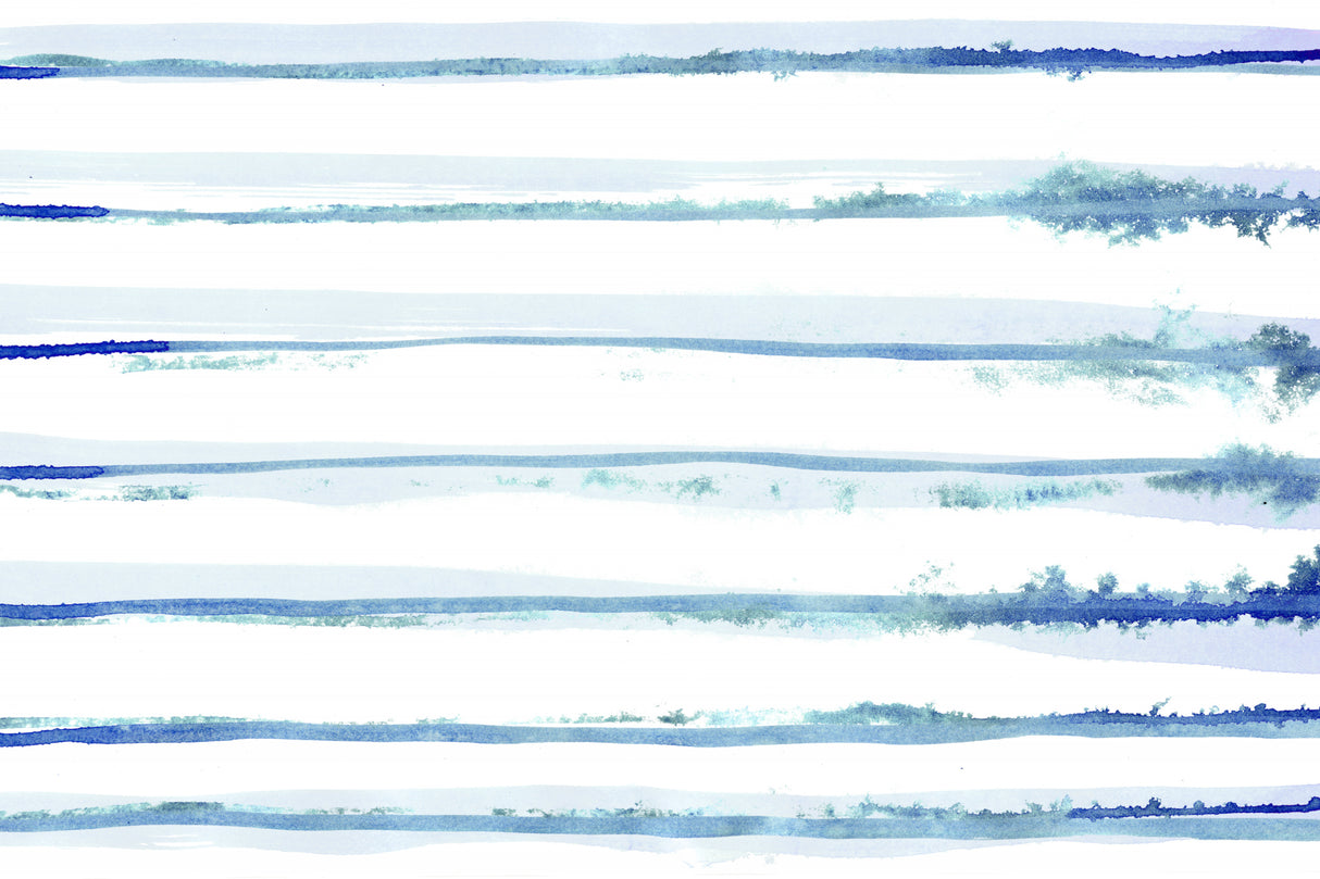Abstract Lines Blue and White 09 Poster och Canvastavla