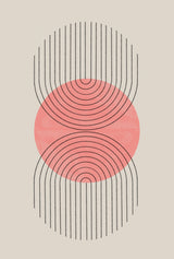 Perfect Point Peach Poster och Canvastavla