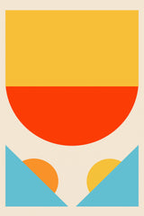 Bright Minimal Shapes Series #1 Poster och Canvastavla