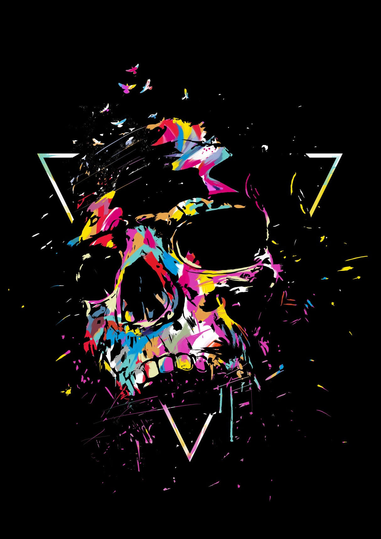 Skull X Poster och Canvastavla