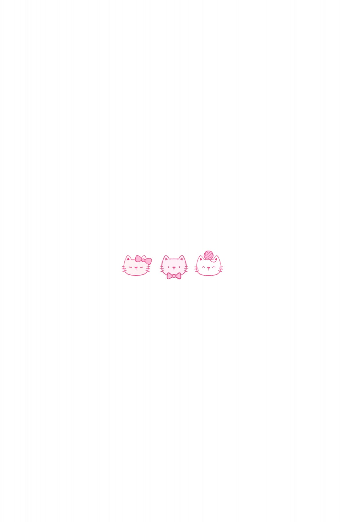 Mini Cute Pink Cat Poster och Canvastavla