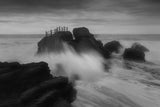 Rocks in Waves Poster och Canvastavla