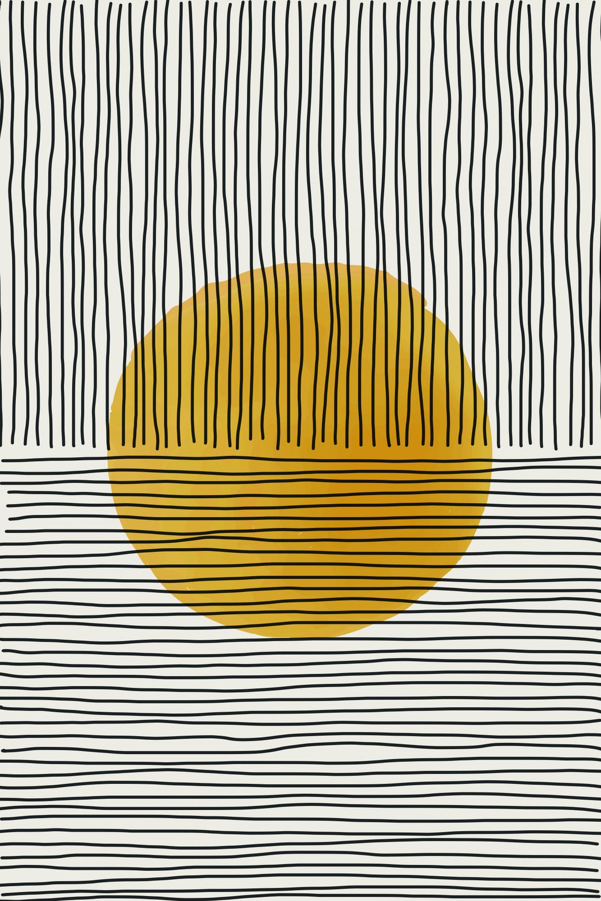 Boho Suns Series #3 Poster och Canvastavla