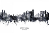Rotterdam The Netherlands Skyline Poster och Canvastavla