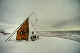 The Lighthouse at Verdens Ende (The End of the World) Poster och Canvastavla