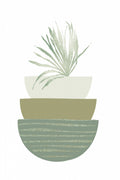 Boho Green Bowls-2 Poster och Canvastavla