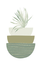 Boho Green Bowls-2 Poster och Canvastavla