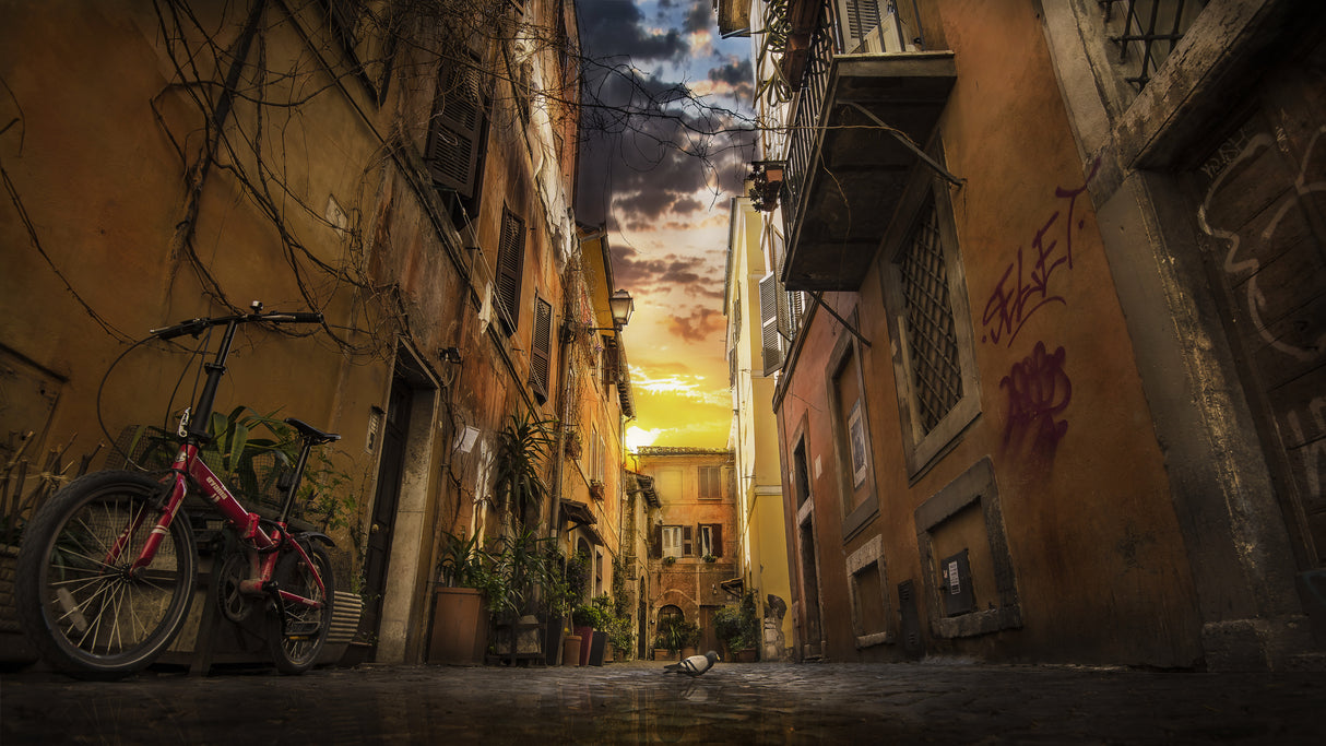 Vicolo della torre Roma Poster och Canvastavla