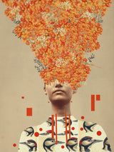 Bird Flight In Autumn Poster och Canvastavla