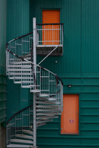 Orange und Grün Poster och Canvastavla