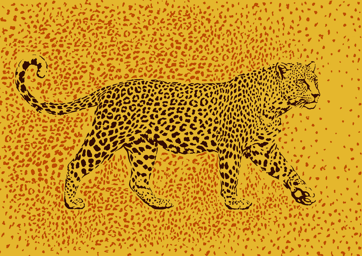 Leopard Rosette camouflage Poster och Canvastavla