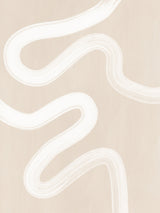 Beige One Line Drawing Poster och Canvastavla