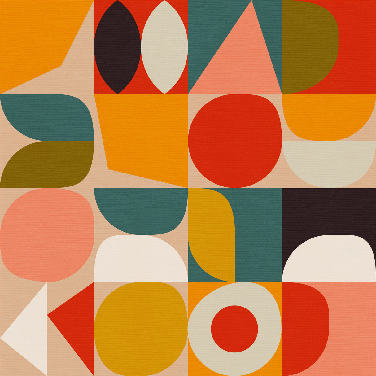 Bauhaus Modern Bold Poster och Canvastavla