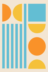 Bright Minimal Shapes Series #3 Poster och Canvastavla