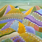 Periwinkle Hills Poster och Canvastavla
