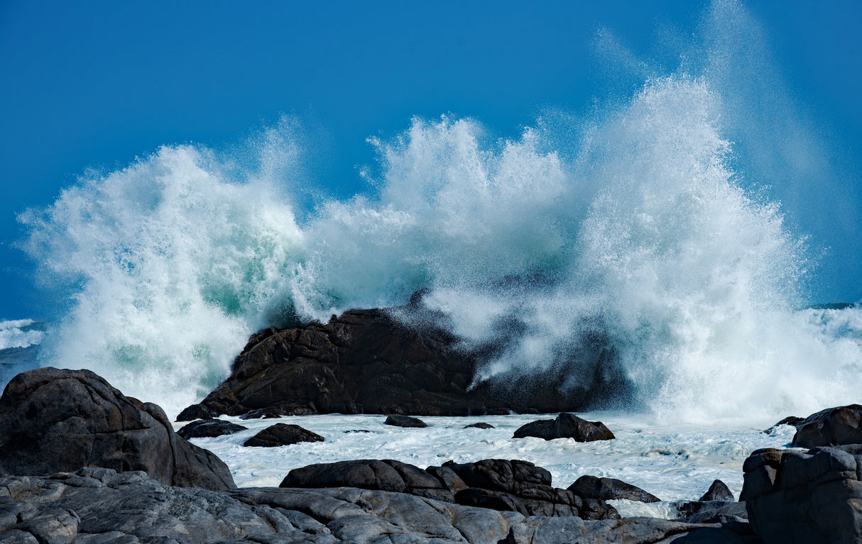 Wave Break Poster och Canvastavla