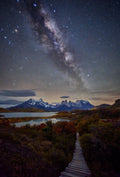 Milky Way in Patagonia Poster och Canvastavla