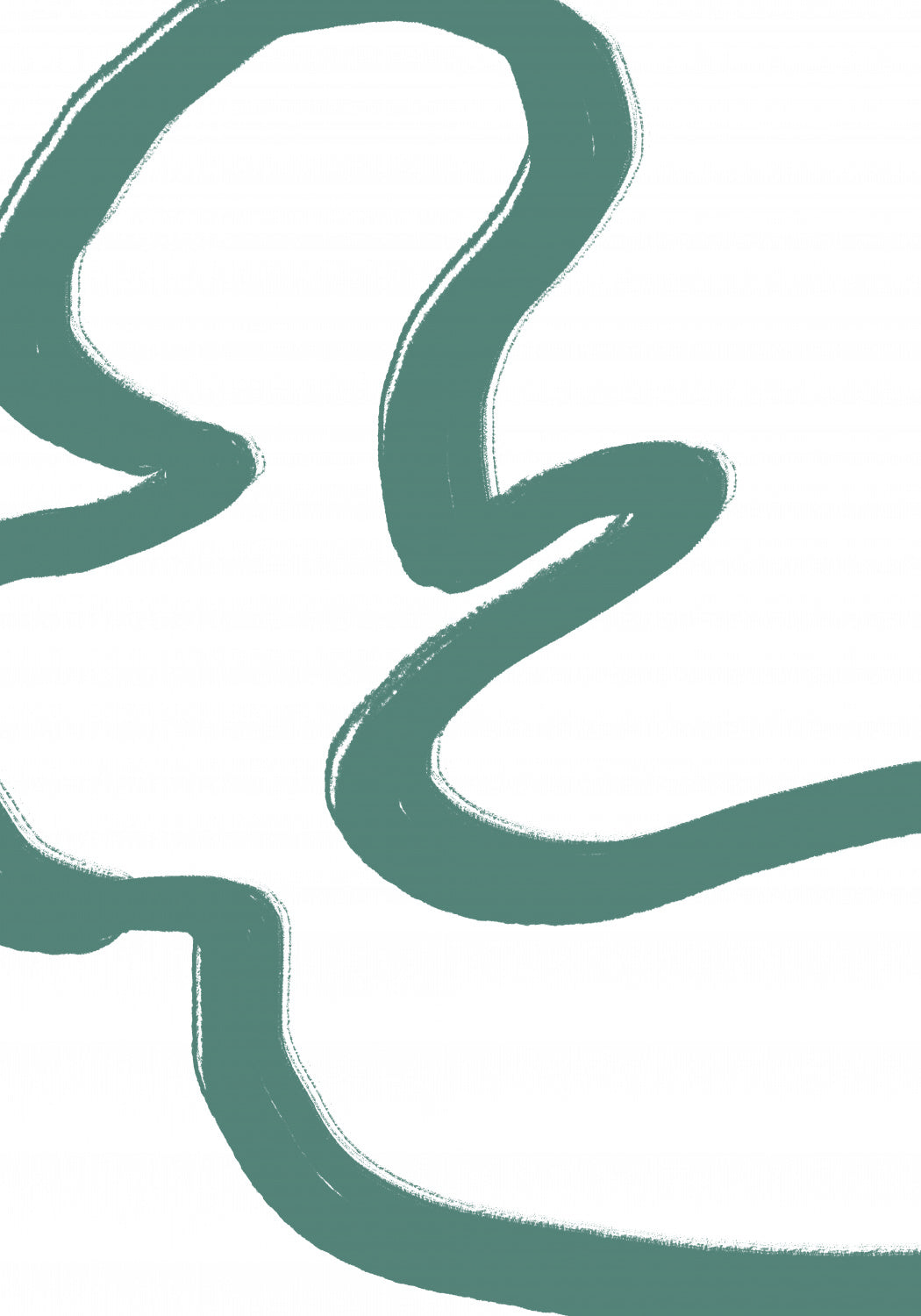 Road Green Poster och Canvastavla