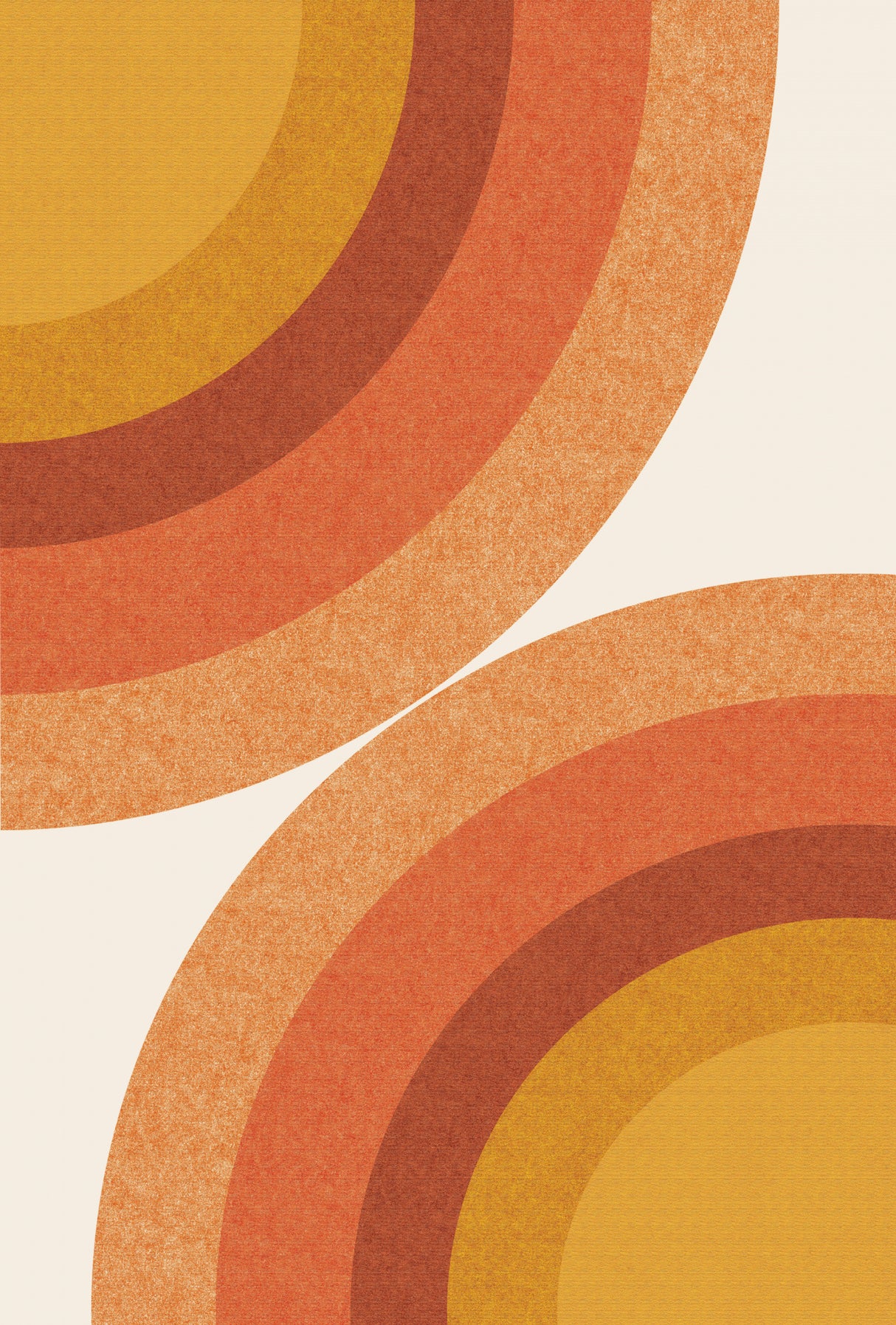 Retro Shapes Poster och Canvastavla