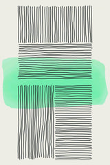 Green Minimalism #2 Poster och Canvastavla