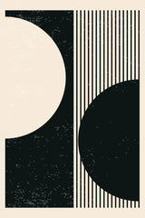 Black and White Planets Series #1 Poster och Canvastavla