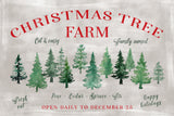 Christmas tree farm sign Poster och Canvastavla