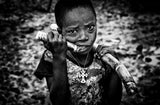 Eating sugar cane. Poster och Canvastavla
