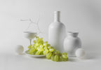 "White and grapes" Poster och Canvastavla