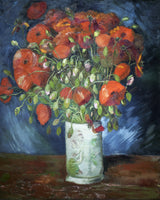 Vincent Van Gogh's Vase With Poppies (1886) Poster och Canvastavla