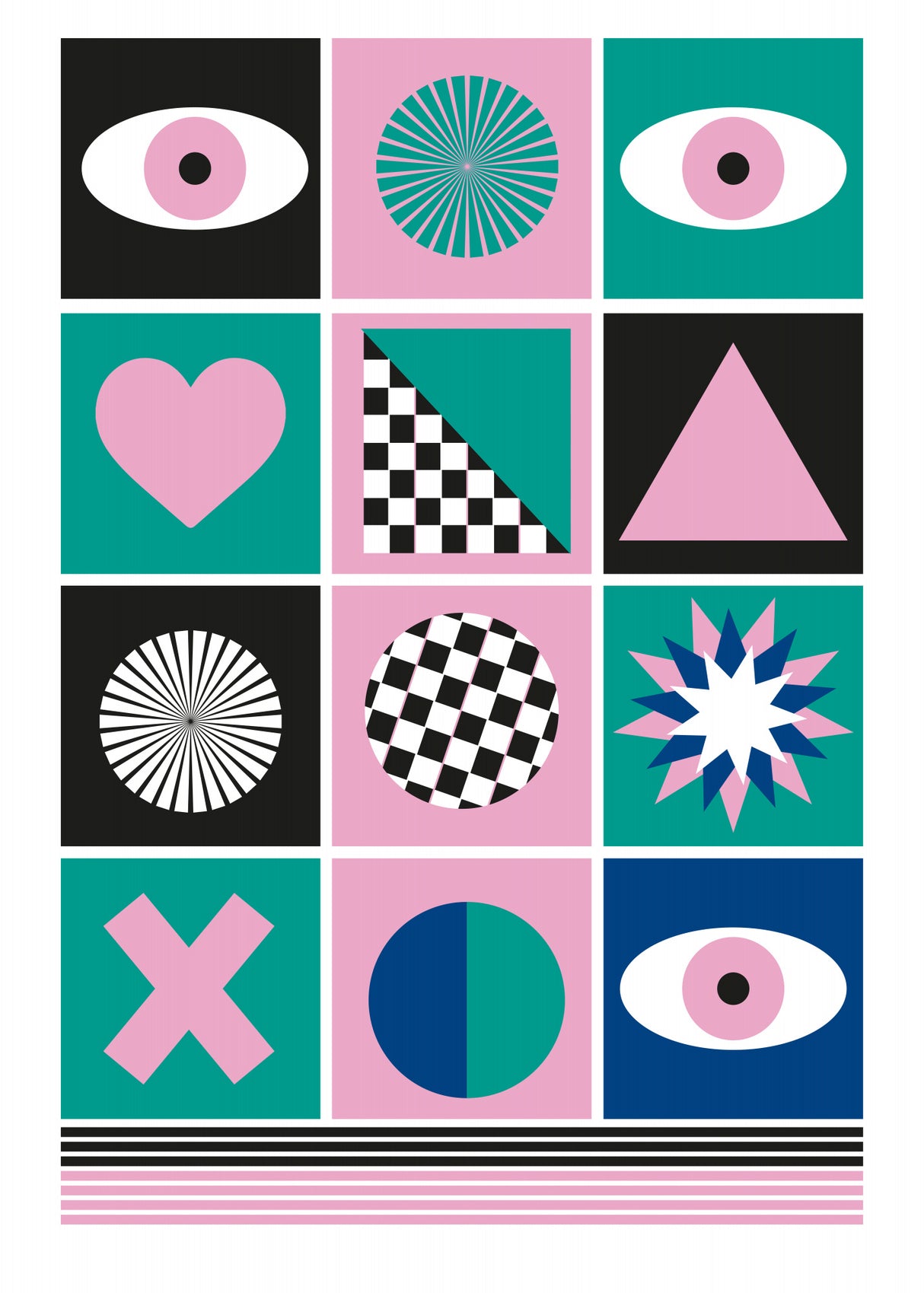 GEOMETRIC III Poster och Canvastavla