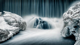 Icy Falls Poster och Canvastavla