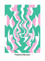 Patten Bizarre In Pink and Green Poster och Canvastavla