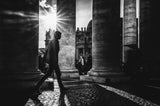Walking between lights and shadows Poster och Canvastavla