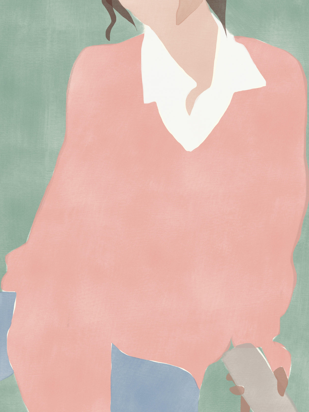 Pink Minimalist Fashion Poster och Canvastavla