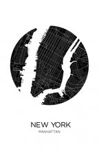 NY Manhattan Poster och Canvastavla