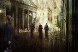 Friars in the historic center Poster och Canvastavla
