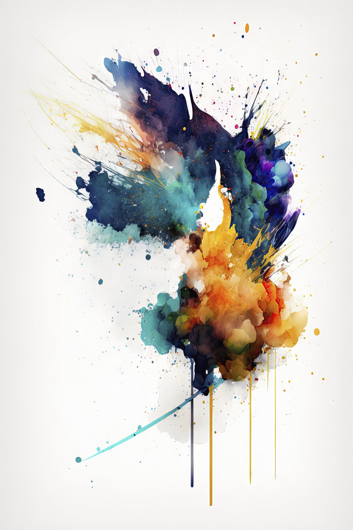 Flight of Colors Poster och Canvastavla