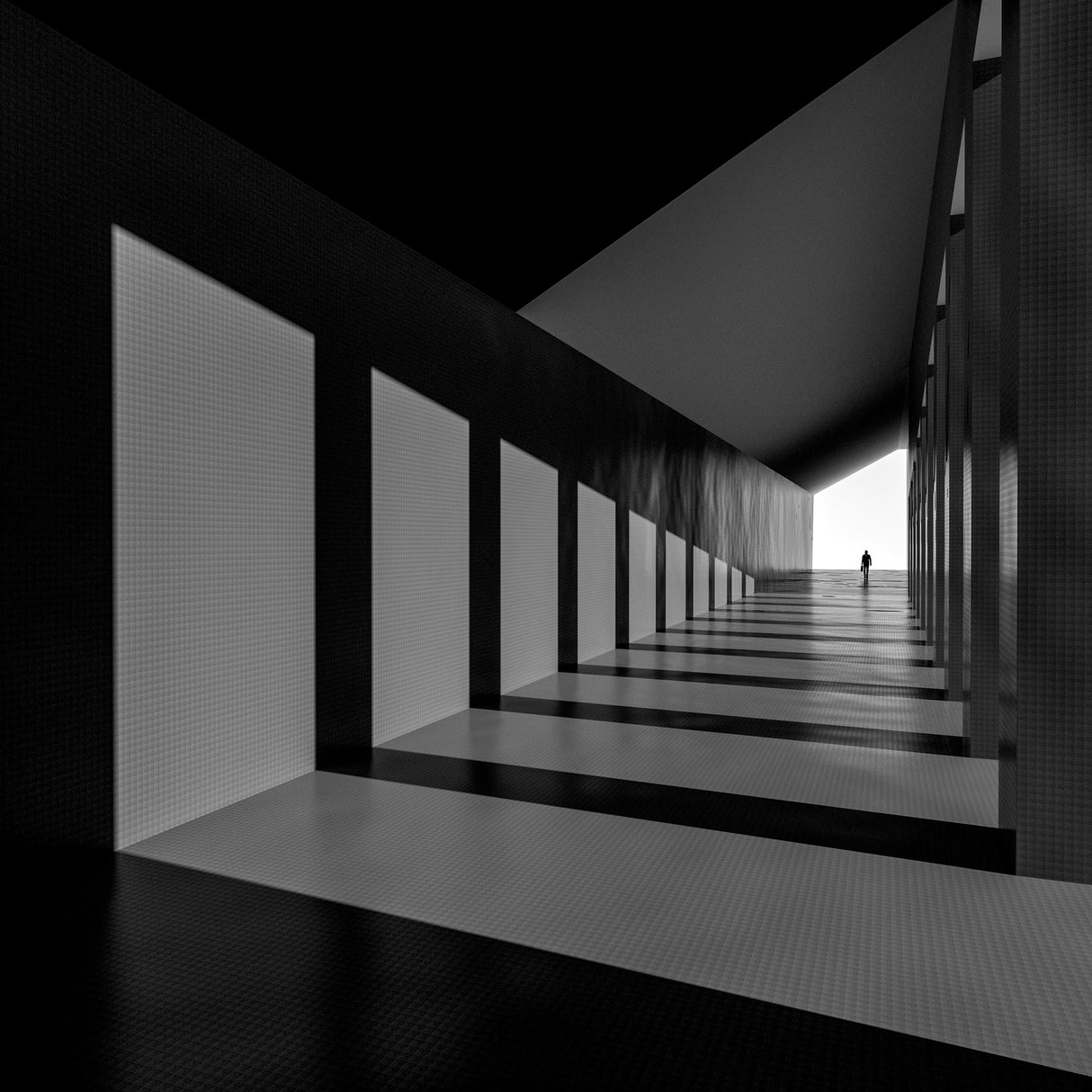 Shadows Corridor Poster och Canvastavla