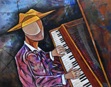 Piano Man Poster och Canvastavla