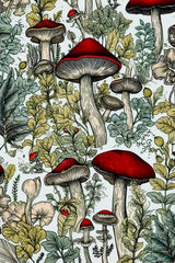 Mushrooms 2 Poster och Canvastavla