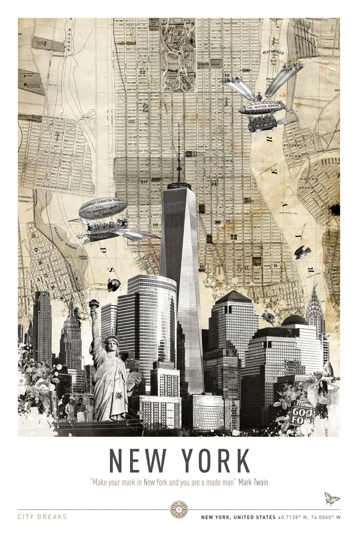 New York (City Breaks) Poster och Canvastavla
